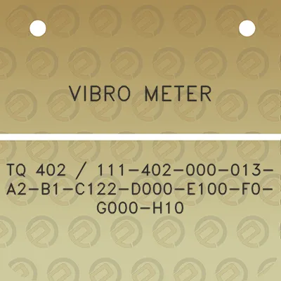 vibro-meter-tq-402-111-402-000-013-a2-b1-c122-d000-e100-f0-g000-h10