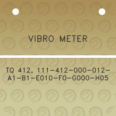 vibro-meter-tq-412-111-412-000-012-a1-b1-e010-f0-g000-h05