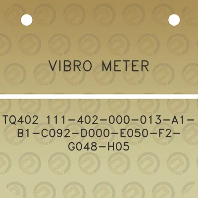 vibro-meter-tq402-111-402-000-013-a1-b1-c092-d000-e050-f2-g048-h05