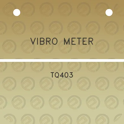 vibro-meter-tq403