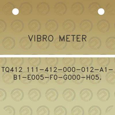 vibro-meter-tq412-111-412-000-012-a1-b1-e005-f0-g000-h05