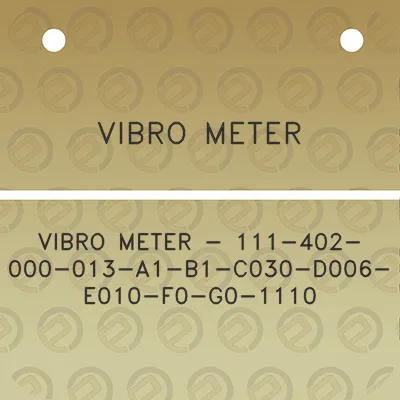 vibro-meter-vibro-meter-111-402-000-013-a1-b1-c030-d006-e010-f0-g0-1110