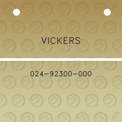 vickers-024-92300-000