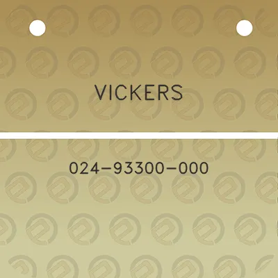 vickers-024-93300-000