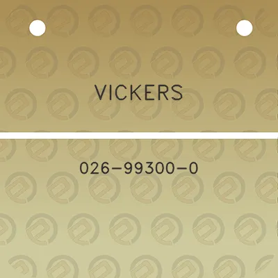 vickers-026-99300-0