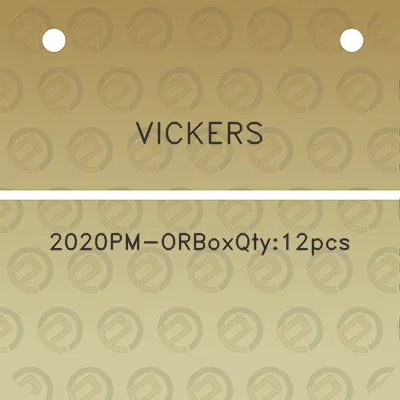 vickers-2020pm-orboxqty12pcs