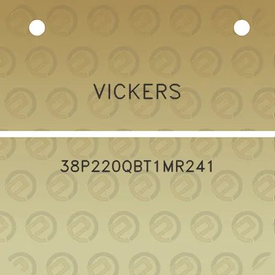 vickers-38p220qbt1mr241