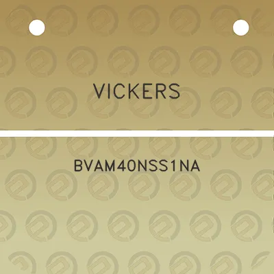 vickers-bvam40nss1na