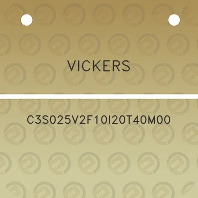 vickers-c3s025v2f10i20t40m00