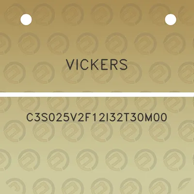 vickers-c3s025v2f12i32t30m00