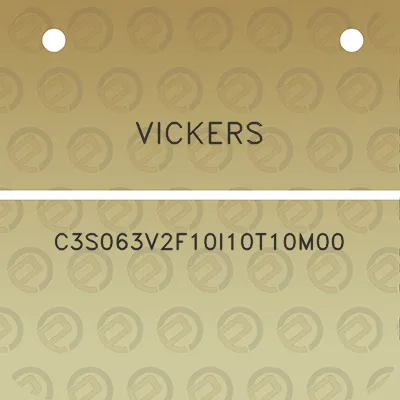 vickers-c3s063v2f10i10t10m00