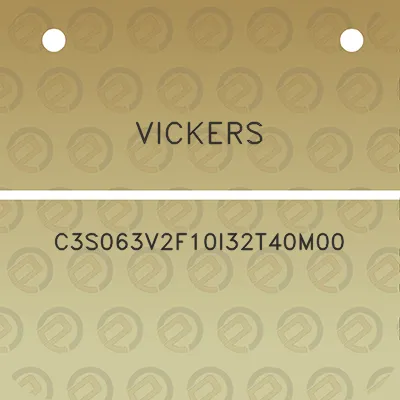 vickers-c3s063v2f10i32t40m00