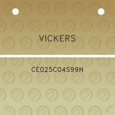 vickers-ce025c04s99n