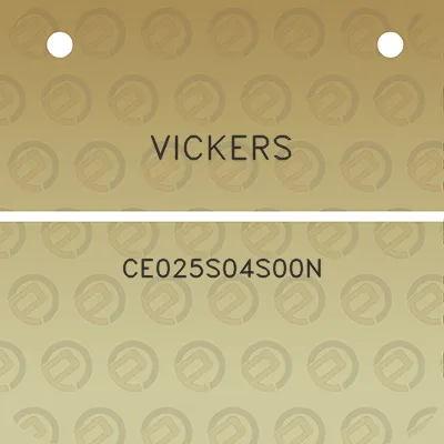 vickers-ce025s04s00n