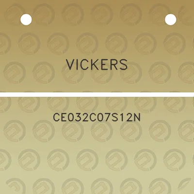 vickers-ce032c07s12n