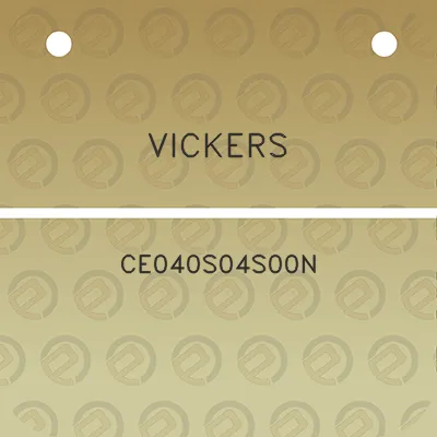 vickers-ce040s04s00n