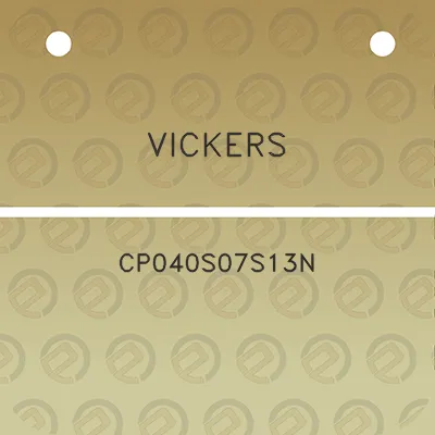 vickers-cp040s07s13n