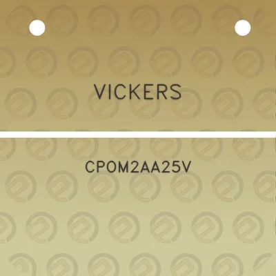 vickers-cpom2aa25v