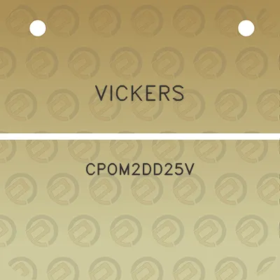 vickers-cpom2dd25v