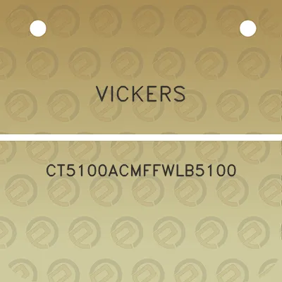 vickers-ct5100acmffwlb5100