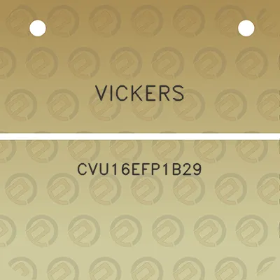 vickers-cvu16efp1b29