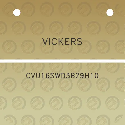 vickers-cvu16swd3b29h10