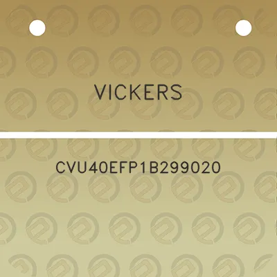 vickers-cvu40efp1b299020