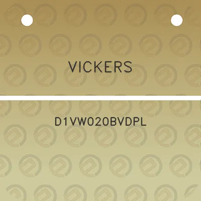 vickers-d1vw020bvdpl