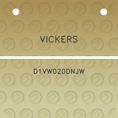 vickers-d1vw020dnjw