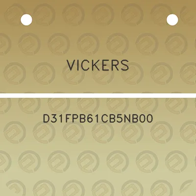 vickers-d31fpb61cb5nb00