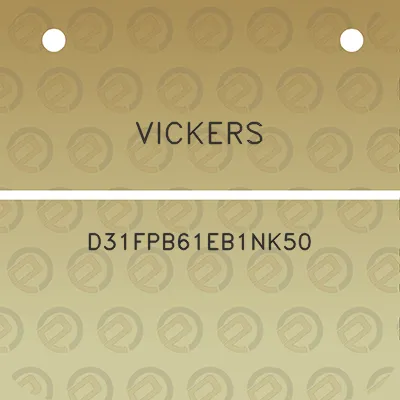 vickers-d31fpb61eb1nk50