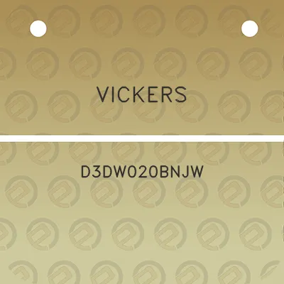 vickers-d3dw020bnjw