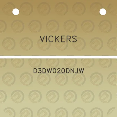 vickers-d3dw020dnjw