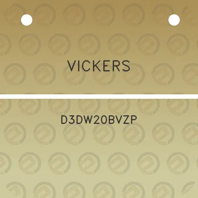 vickers-d3dw20bvzp