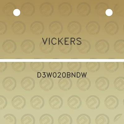 vickers-d3w020bndw