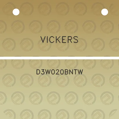 vickers-d3w020bntw