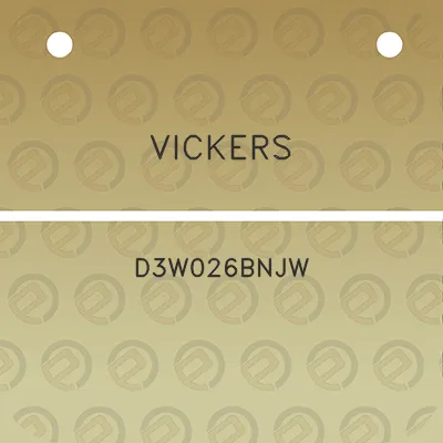 vickers-d3w026bnjw