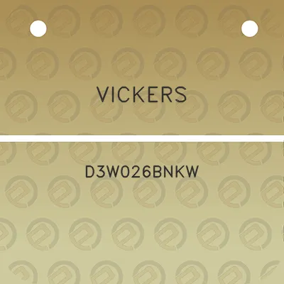 vickers-d3w026bnkw