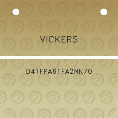 vickers-d41fpa61fa2nk70