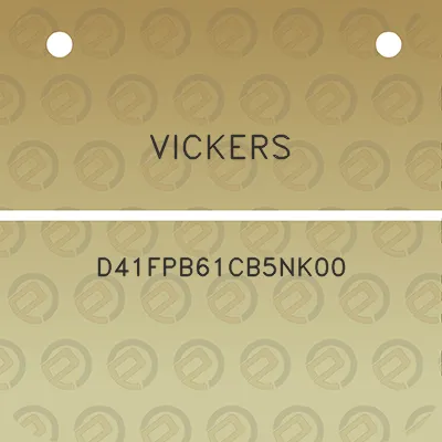 vickers-d41fpb61cb5nk00