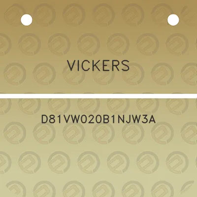 vickers-d81vw020b1njw3a