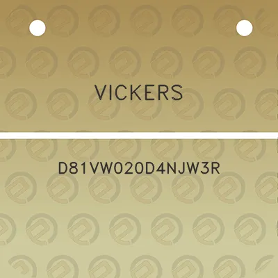 vickers-d81vw020d4njw3r