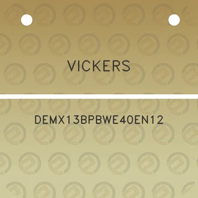 vickers-demx13bpbwe40en12