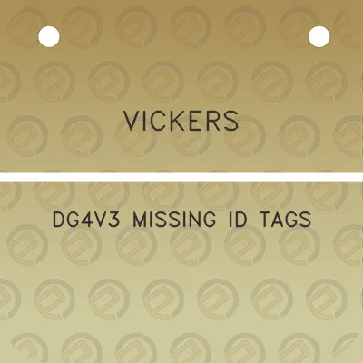 vickers-dg4v3-missing-id-tags