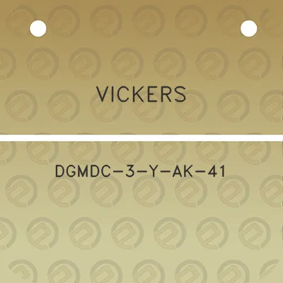 vickers-dgmdc-3-y-ak-41