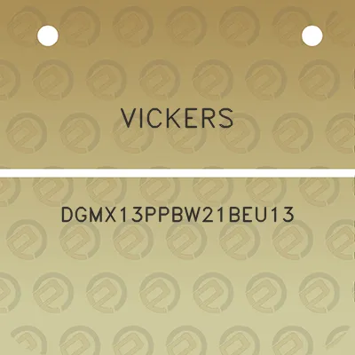 vickers-dgmx13ppbw21beu13