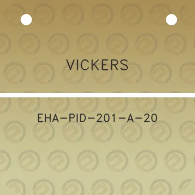 vickers-eha-pid-201-a-20