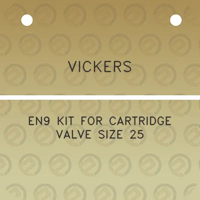 vickers-en9-kit-for-cartridge-valve-size-25