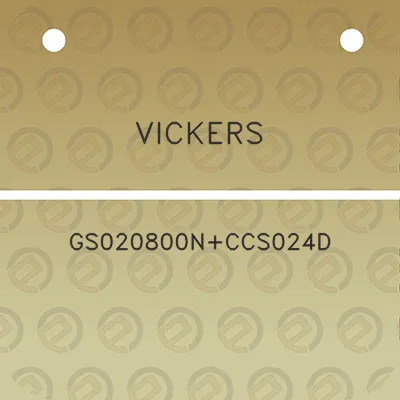 vickers-gs020800nccs024d