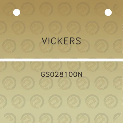 vickers-gs028100n